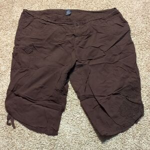 Faded Glory Brown Cargo Shorts Relaxed Style